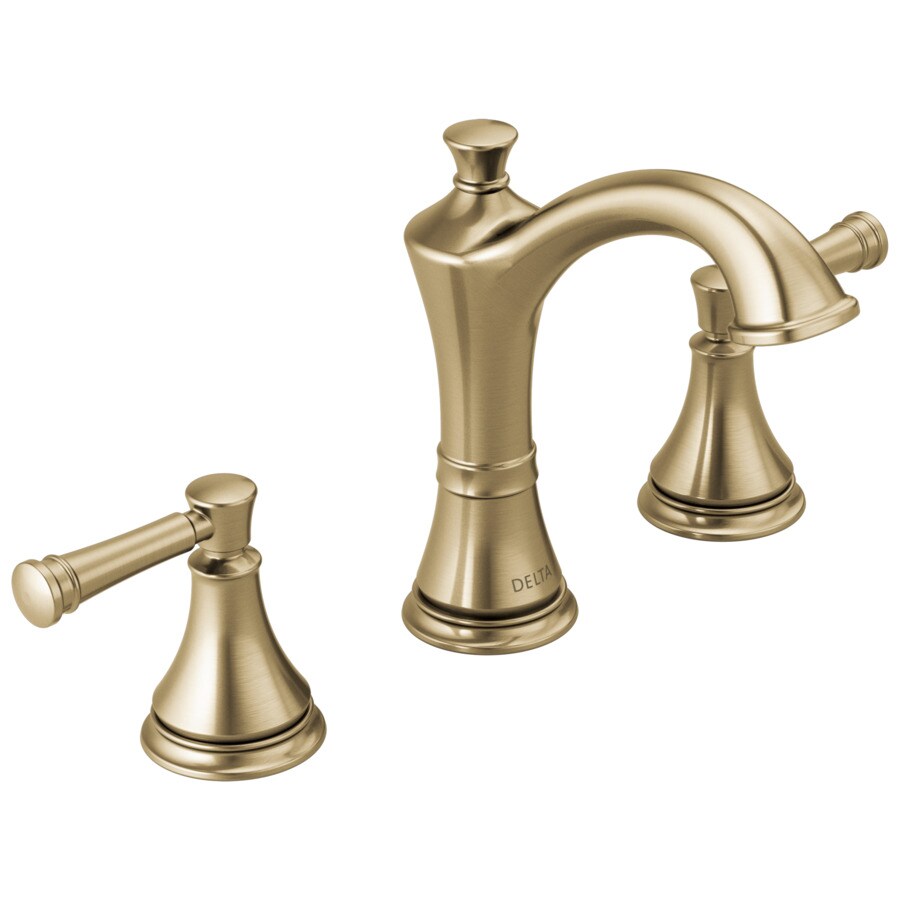 Delta Valdosta Champagne Bronze 2Handle Widespread WaterSense Bathroom