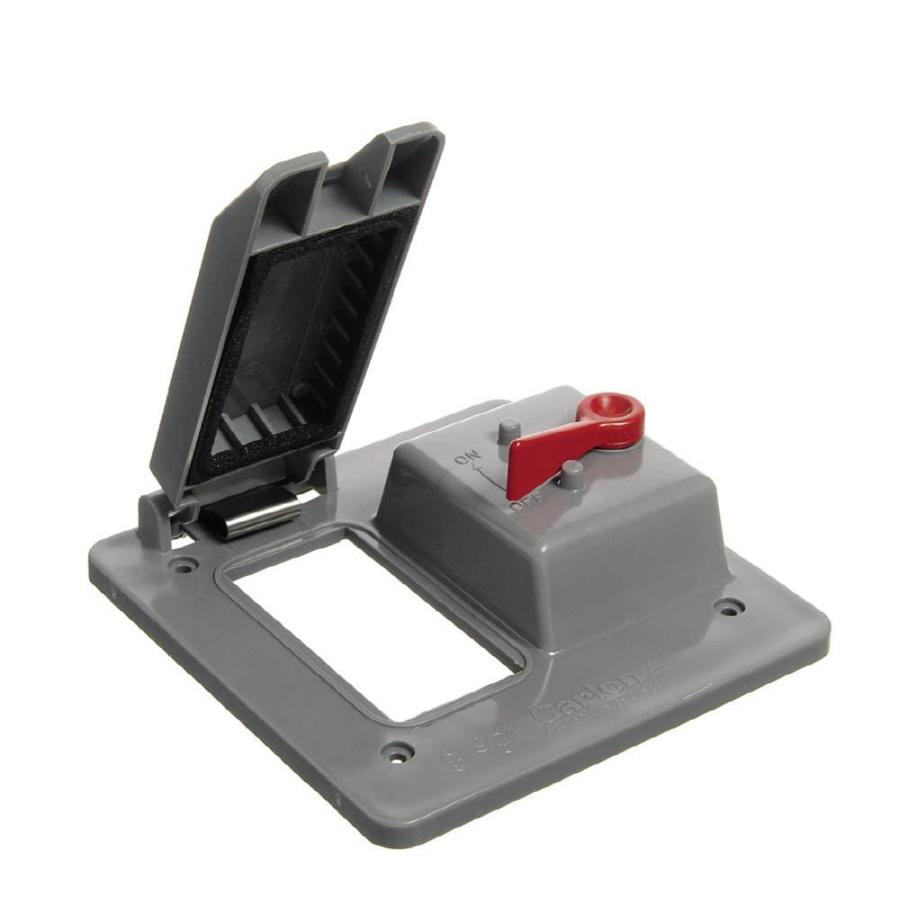 CARLON 2Gang Rectangle Plastic Weatherproof Electrical Box Cover in the Electrical Box Covers