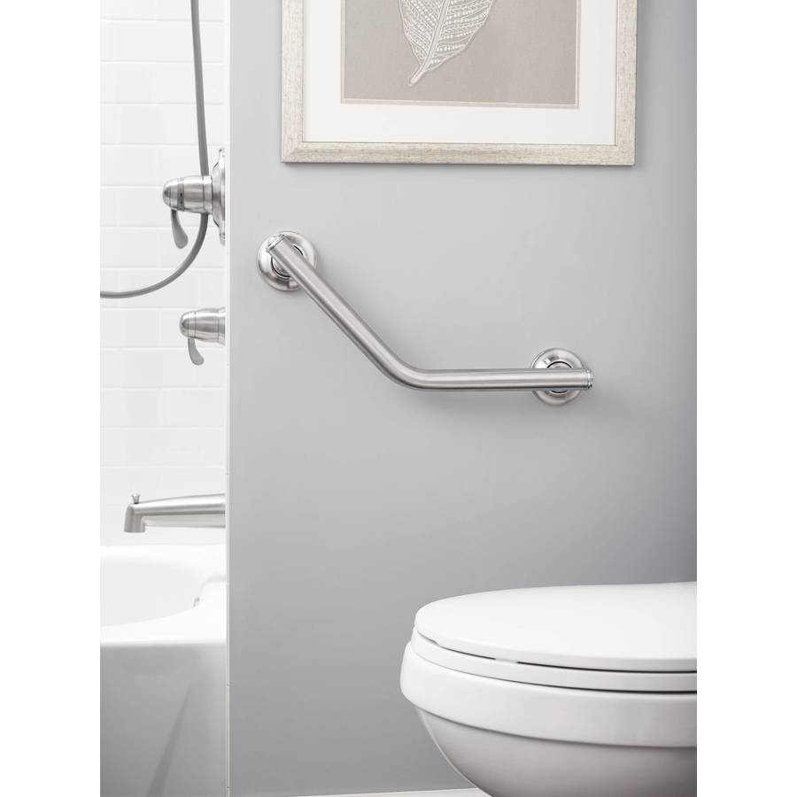 Moen Home Care Brushed Nickel Wall Mount (ADA Compliant) Grab Bar in