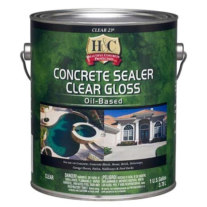 H&C Clear Transparent Concrete Sealer (Gallon) in the Concrete Stains