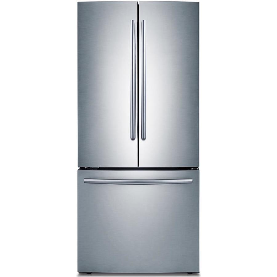 Shop Samsung 21 8 cu Ft French Door Refrigerator With Single Ice Maker 