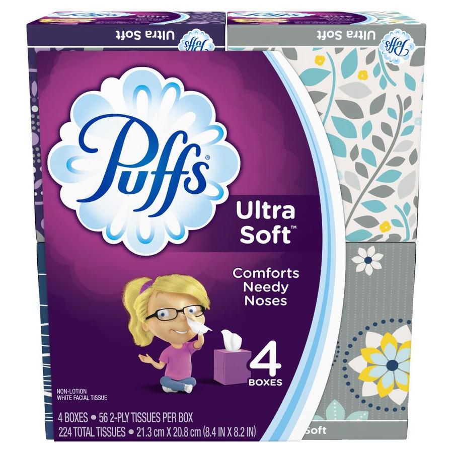 New Kleenex Perfect Fit 50 Count 4 pack Soft Strong and Absorbent Facial Tissues