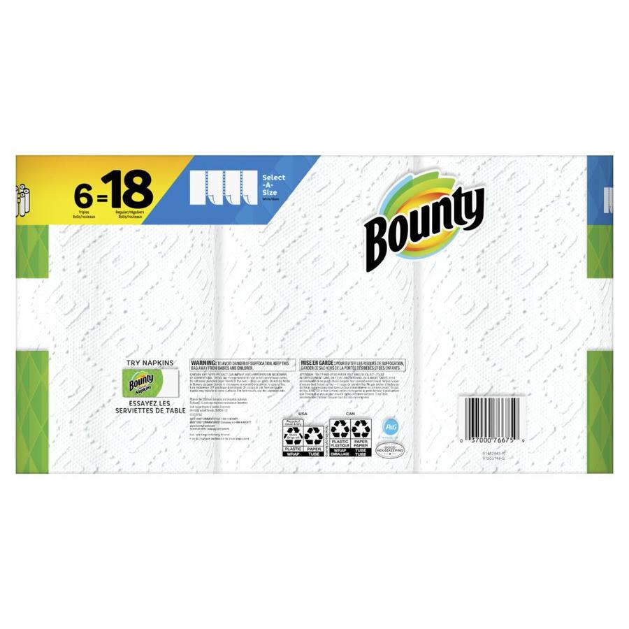 Bounty Triple 6-Count Paper Towels in the Paper Towels department at