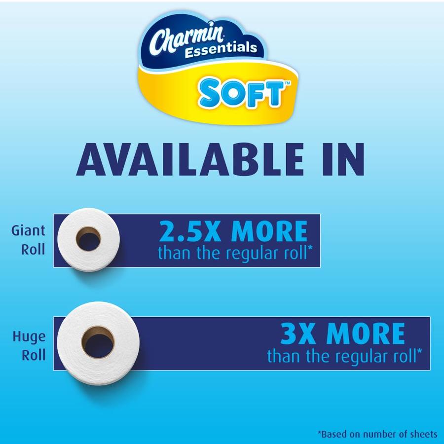 Charmin Essentials Strong Toilet Paper 48 Giant Rolls 003700097327 The Home Depot