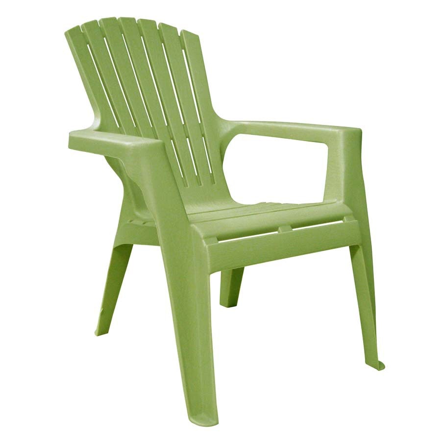 Shop Adams Mfg Corp Green Resin Stackable Patio Adirondack Chair at