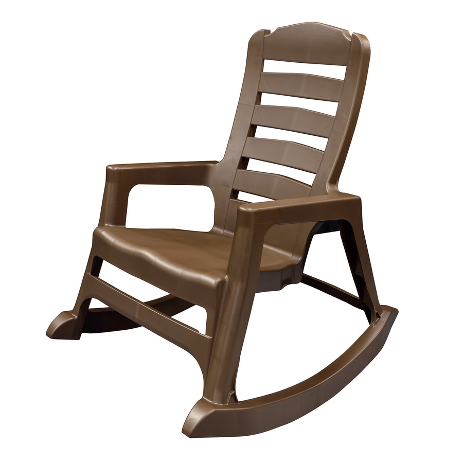 Brown Stackable Plastic Rocking Chair(s 