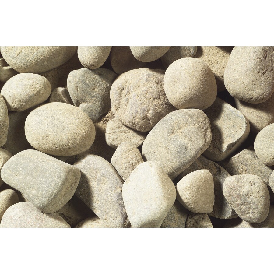 0.5cu ft Brown River Rock in the Landscaping Rock department at