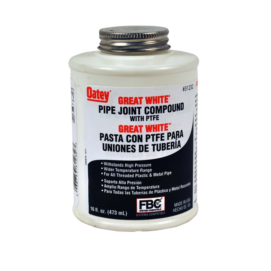 Oatey Great White Pipe Joint Compound with PTFE at