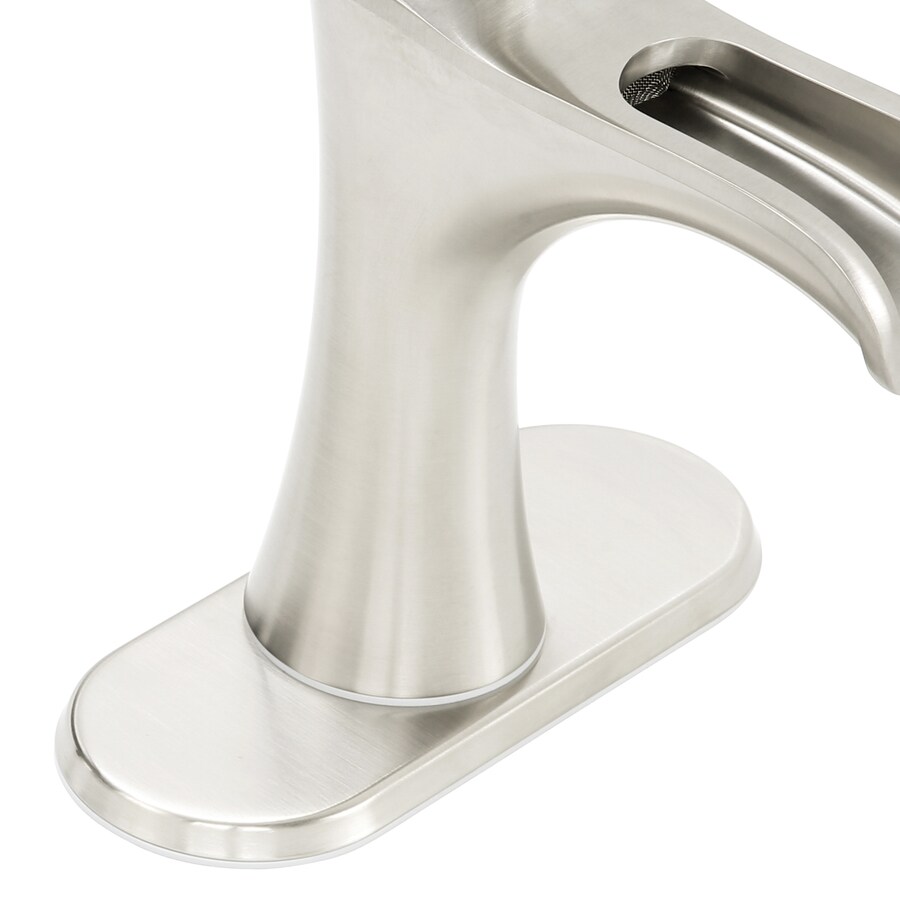 Pfister Jaida Brushed Nickel 1-handle Single Hole/4-in Centerset WaterSense Bathroom Sink Faucet 