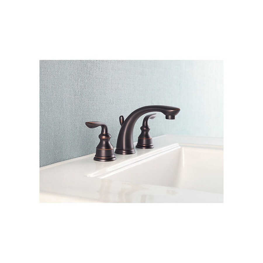 Pfister Avalon Tuscan Bronze 2 Handle Widespread Watersense Bathroom Faucet Drain Included In 3719