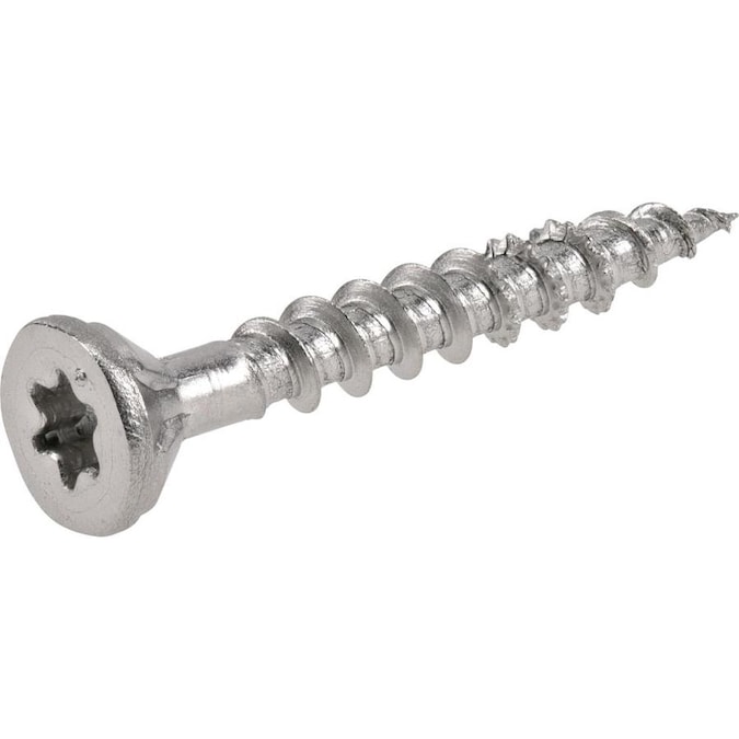 Power Pro #8 x 1-1/4-in Stainless Steel Flat Exterior Wood Screws (45 Stainless Steel Wood Screws Lowe's