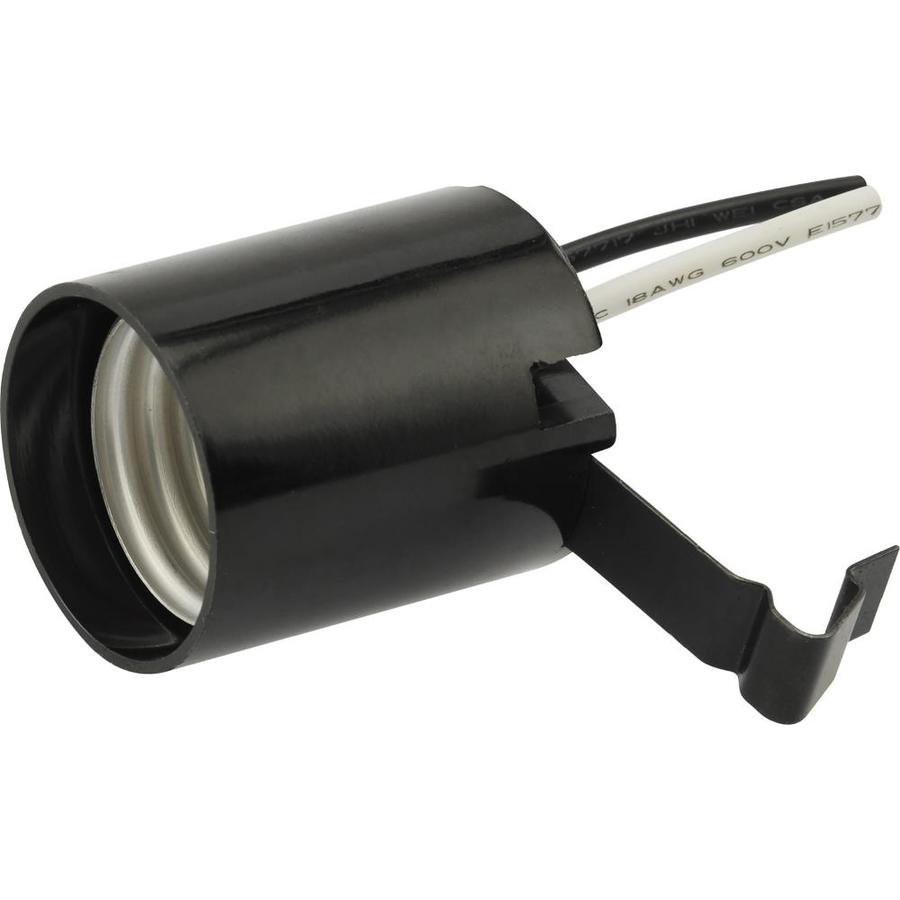 black lamp socket