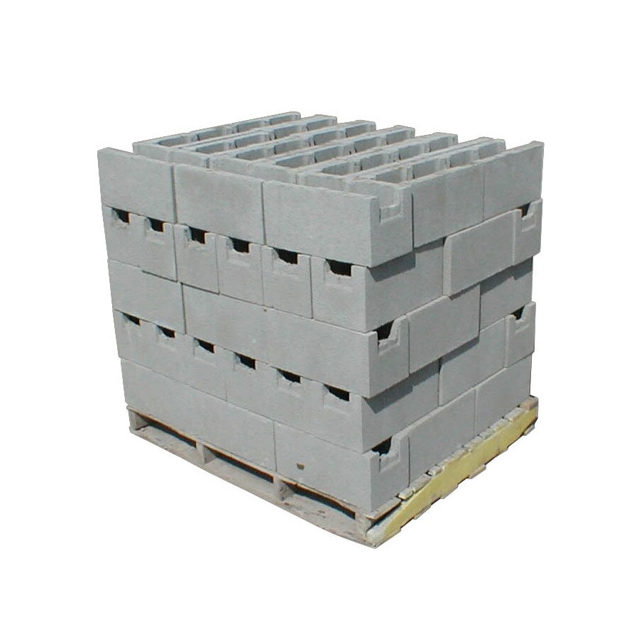 8-in X 8-in X 16-in Standard Cored Concrete Block In The Concrete ...