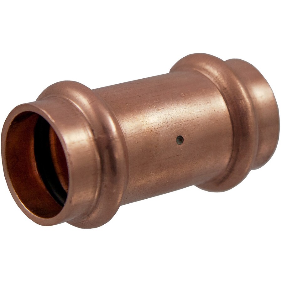 Shop 1 2 in X 1 2 in Copper Press Fit Coupling Fitting At Lowes