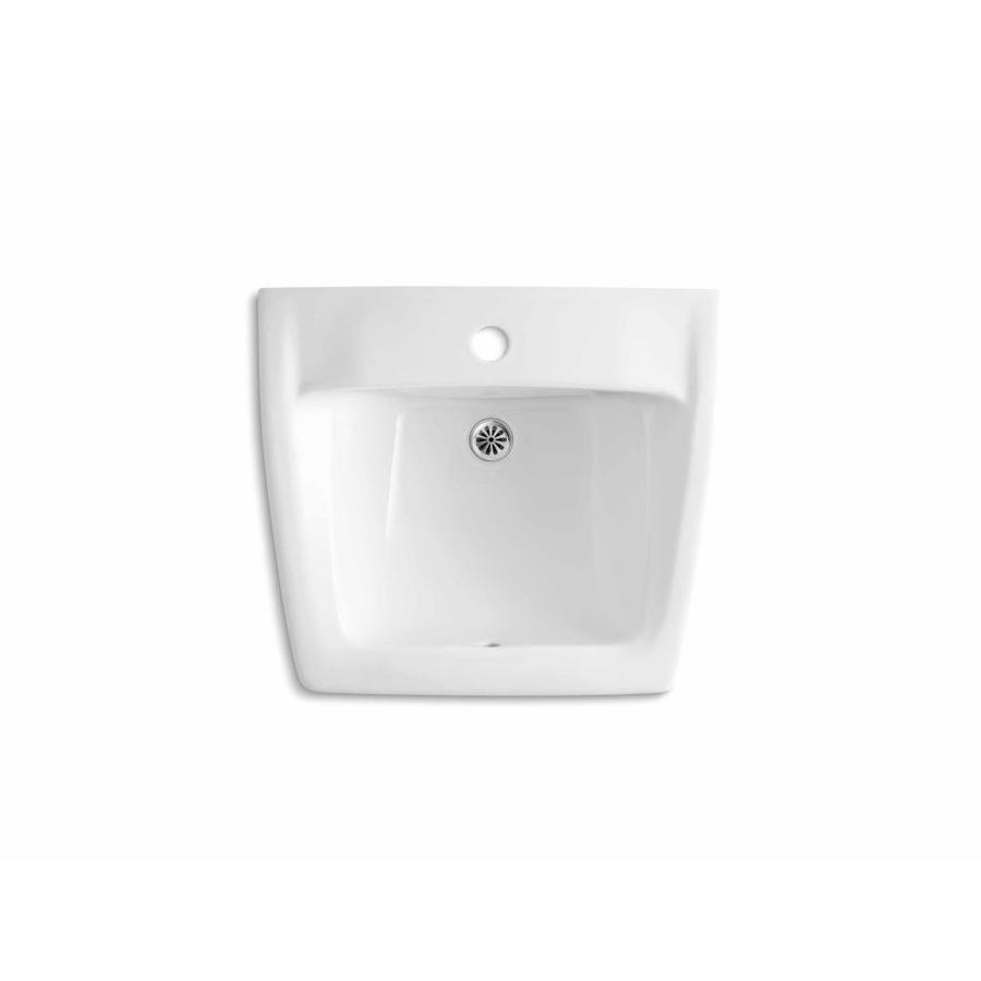 Kohler Chesapeake White Wall Mount Rectangular Bathroom Sink With Overflow Drain 20 In X 1825 