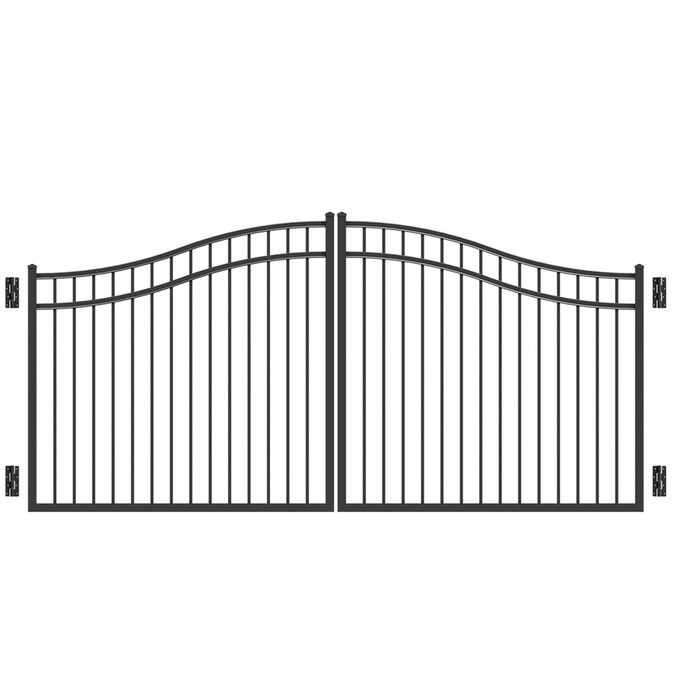 Freedom 12ft Black Aluminum Driveway Gate in the Driveway Gates