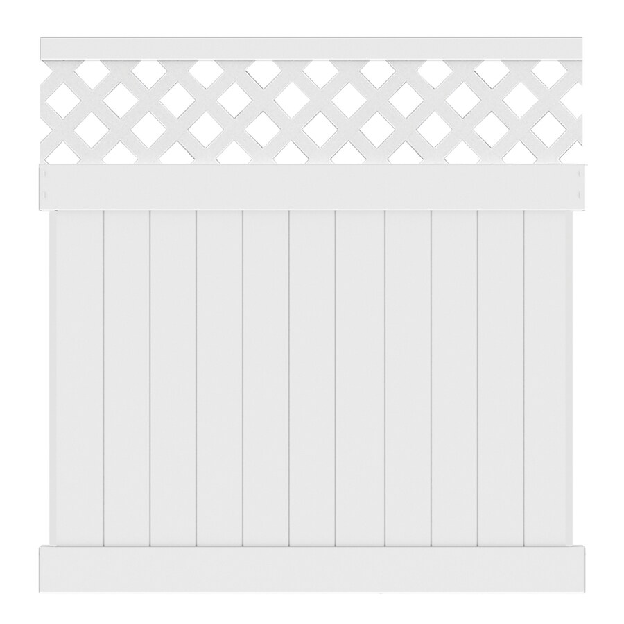white vinyl lattice panels