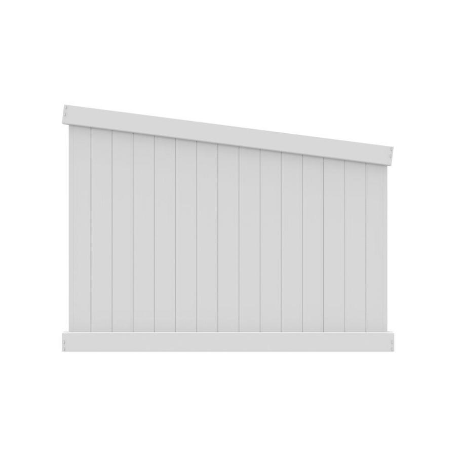 Freedom Bolton 6 Ft H X 8 Ft W White Vinyl Flat Top Fence Panel In The Vinyl Fence Panels Department At Lowes Com