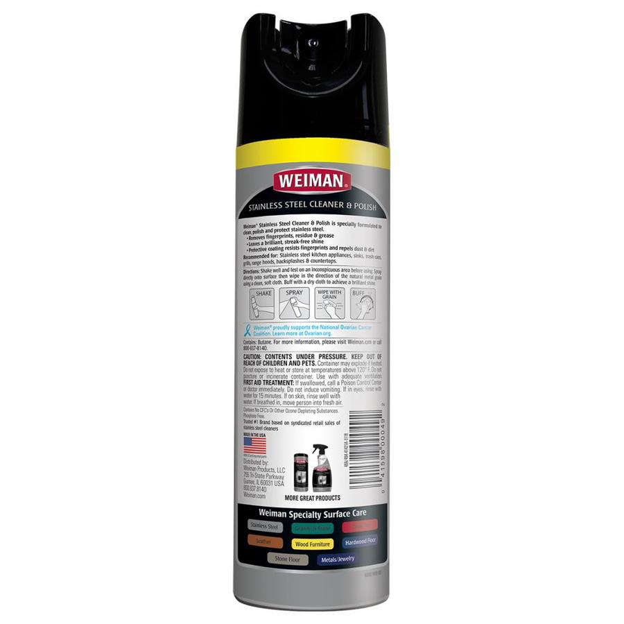 weiman stainless steel cleaner and polish walmart