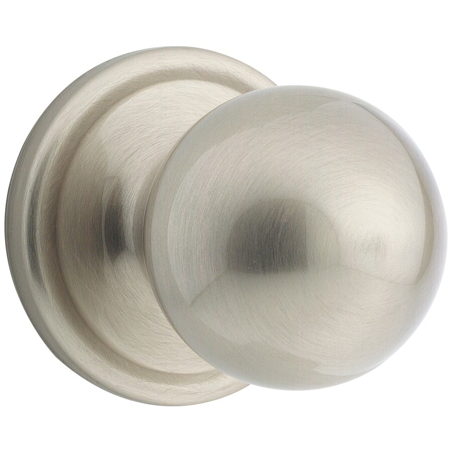 Shop Kwikset Signature Circa Satin Nickel Round Passage Door Knob at