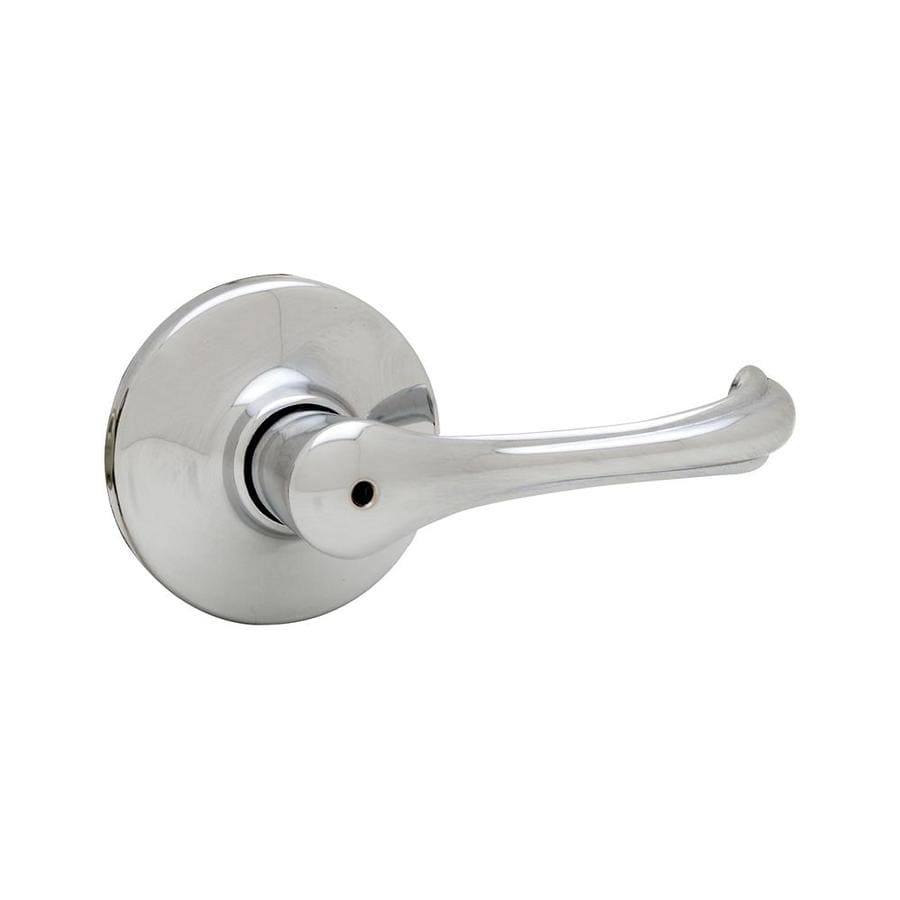 Shop Kwikset Dorian Polished ChromeTurn Lock Privacy Door Lever at