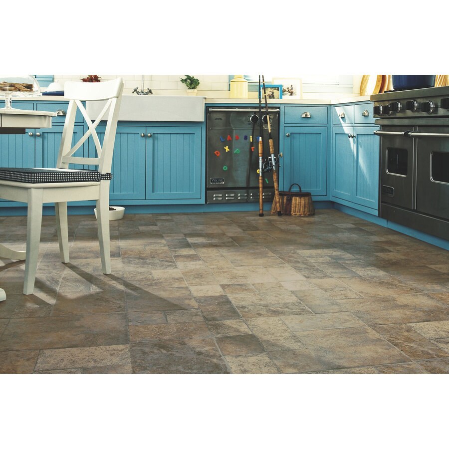 Armstrong Stones And Ceramics 1594 In W X 398 Ft L Roman Grey Embossed Laminate Tile And Stone