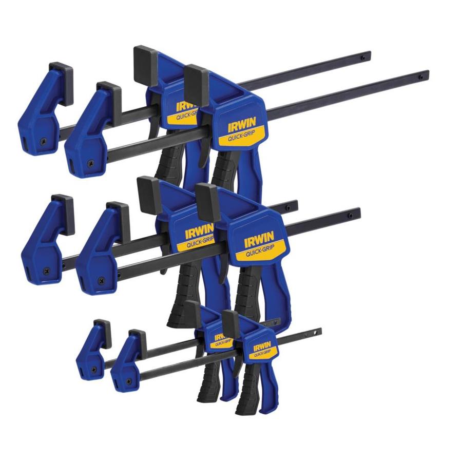 IRWIN QUICK-GRIP 6-Pack Assorted Light-Duty One Handed Bar Clamp In The ...