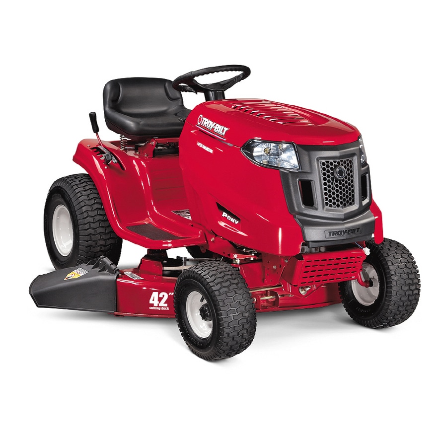 Troy Bilt 17 5 Hp Manual 42 Riding Mower In The Gas Riding Lawn Mowers Department At Lowes Com