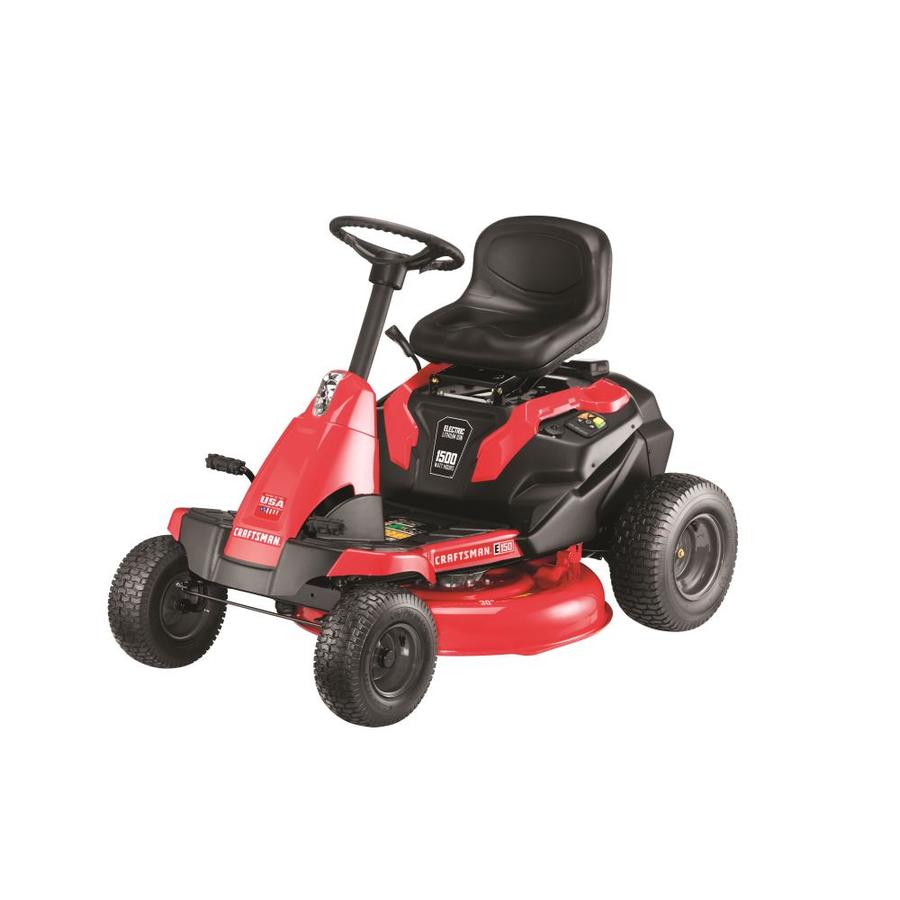 CRAFTSMAN E150 30in Lithium Ion Electric Riding Lawn Mower Mulching