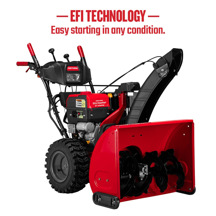 CRAFTSMAN SB680 28in 357cc TwoStage SelfPropelled Gas Snow Blower