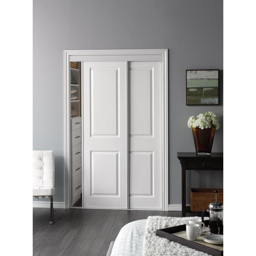 ReliaBilt 60in x 80in Primed MDF Sliding Door (Hardware Included) in