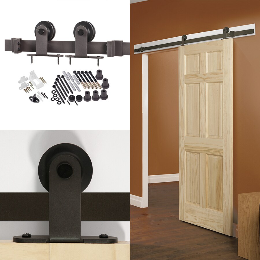 ReliaBilt 96in Bronze Barn Door Kit in the Barn Door Hardware