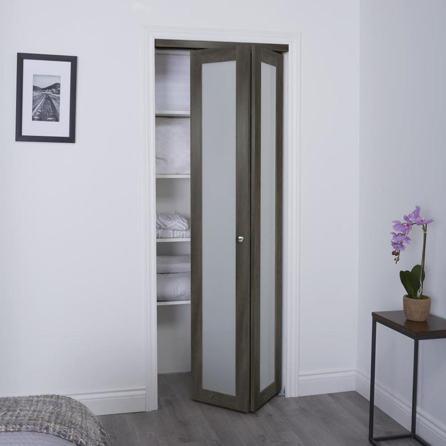 ReliaBilt 24 1-Lite Ia 3110 Bifold Gray MDF Bifold Door ...