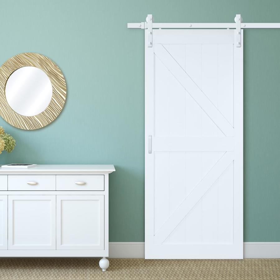 ReliaBilt 78-3/4-in Smooth Interior Barn Door Kit In The Barn Door ...