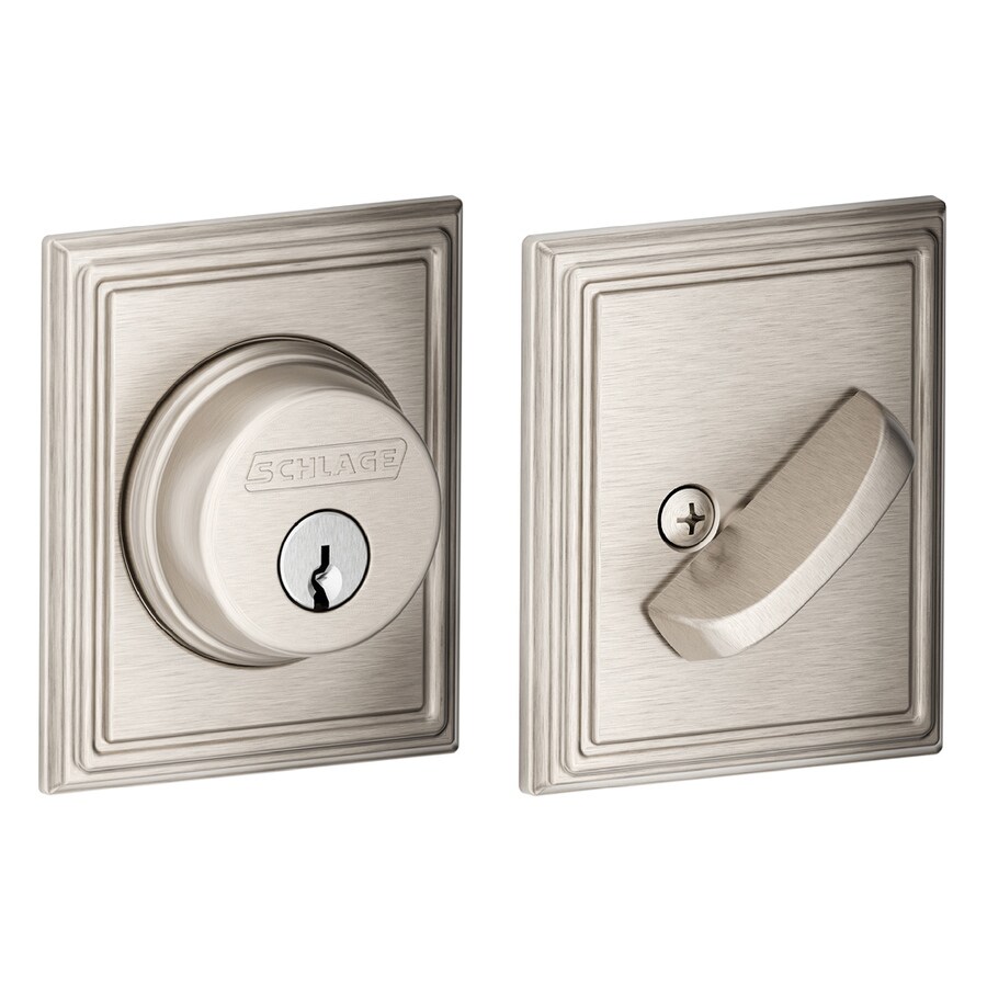 Shop Schlage B Decorative Addison Collections Satin Nickel Single ...