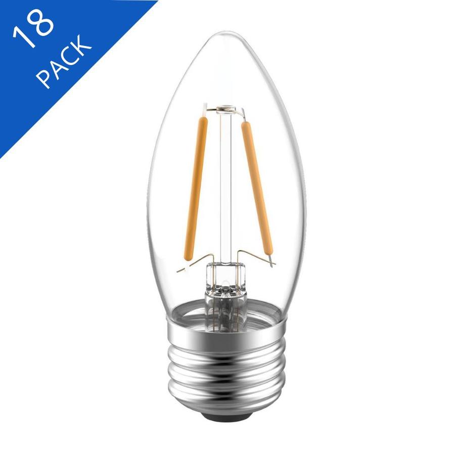 GE Reveal 40-Watt EQ B10 Color-enhancing Dimmable Candle Light Bulb (18 ...