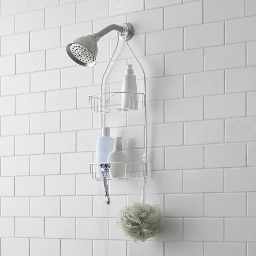 Style Selections Style Selections OvertheShower Caddy, White in the