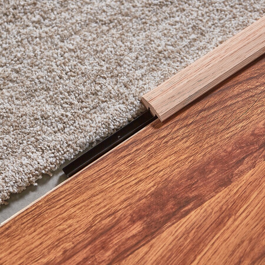 MD 1.5in x 72in Hardwood Solid Wood Floor Transition in the Floor