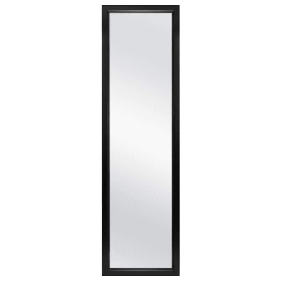 black framed mirror