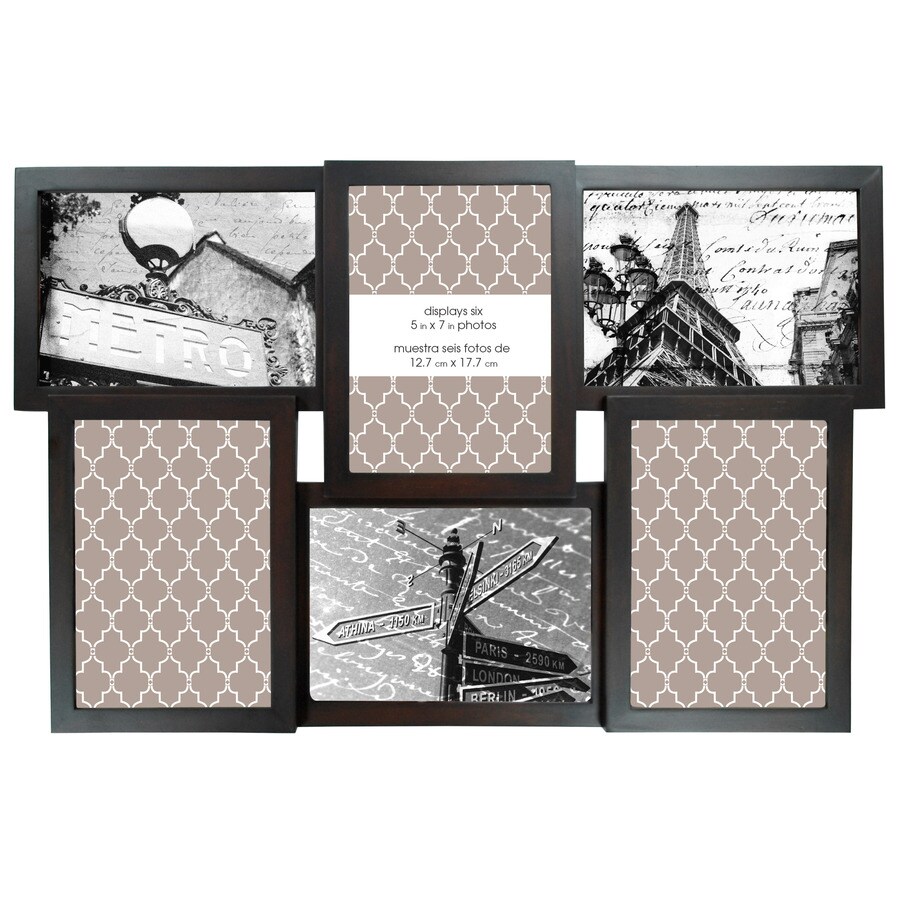 Espresso Picture Frame (Common: 5-in x 7-in; Actual: 21.25-in x 13 ...
