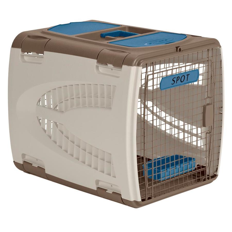 medium blue dog crate