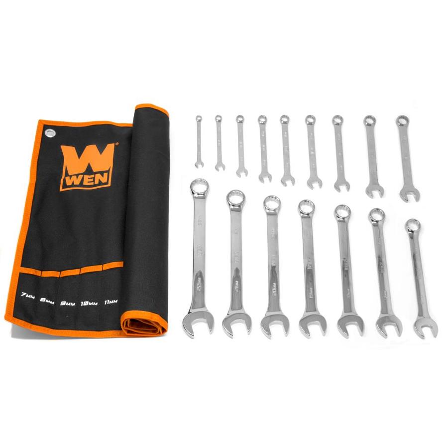 17 30 32mm in Roll-up Pouch 14 18 15 Sizes 10 13 Best Choice 16-Piece Large Metric Combination Wrench Set 21 23 Long Pattern 11 V-Groove Design 12 27 24 16 Chrome Vanadium Steel 19