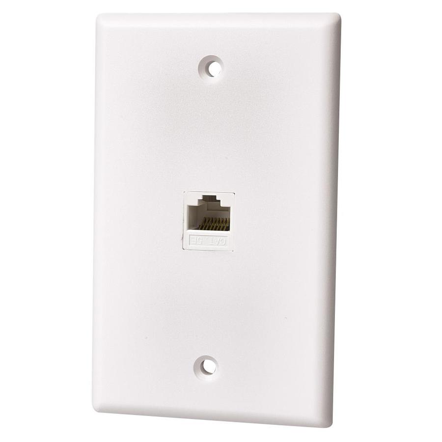 RCA RCA CAT5e/6 Network Wall Plate in the Ethernet Cables department at