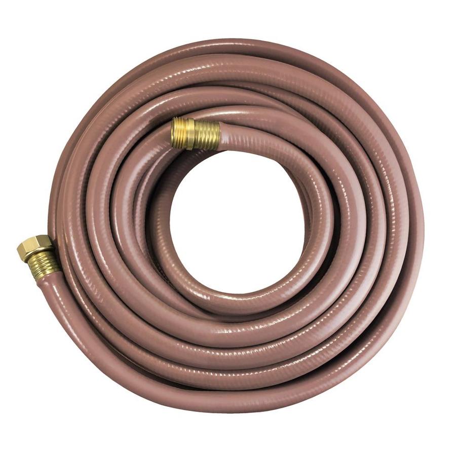 FLEXON 3/4in x 75ft HeavyDuty Rubber Brown Hose in the Garden Hoses