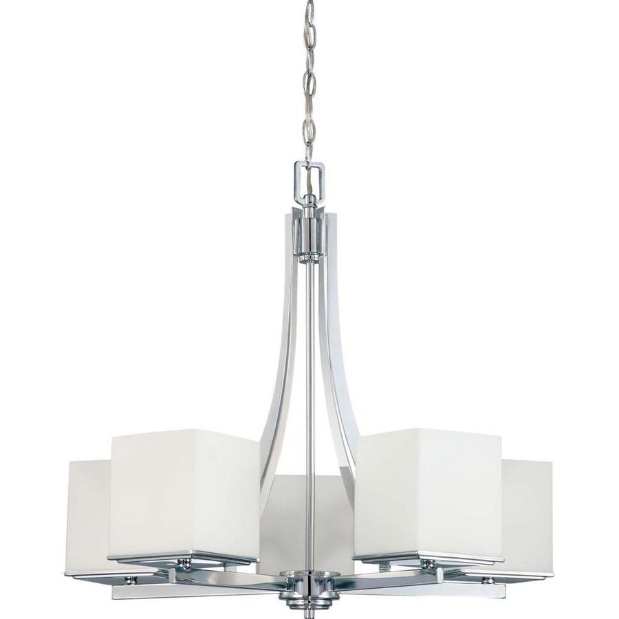 Barker 5Light Polished Chrome Modern/Contemporary Chandelier in the