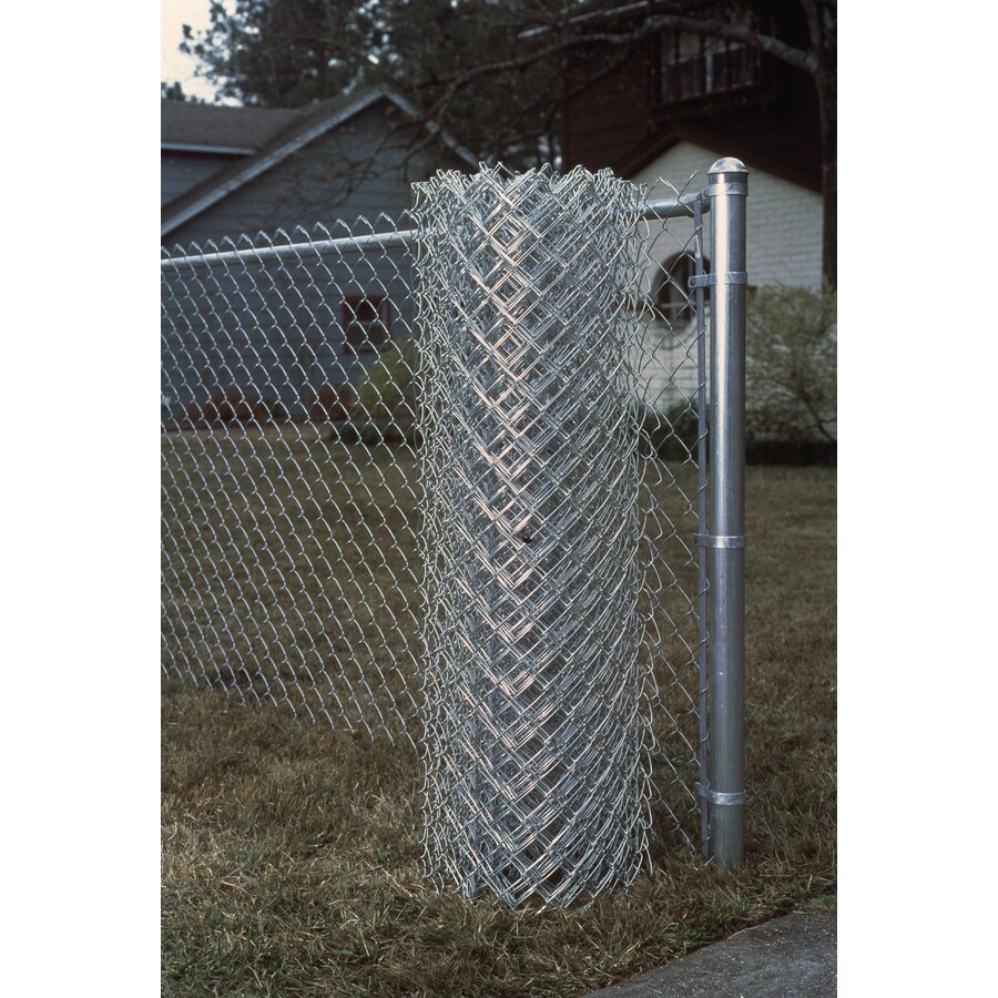 3.5ft H x 50ft L Galvanized Steel ChainLink Fence Fabric in the Fence Fabric department at