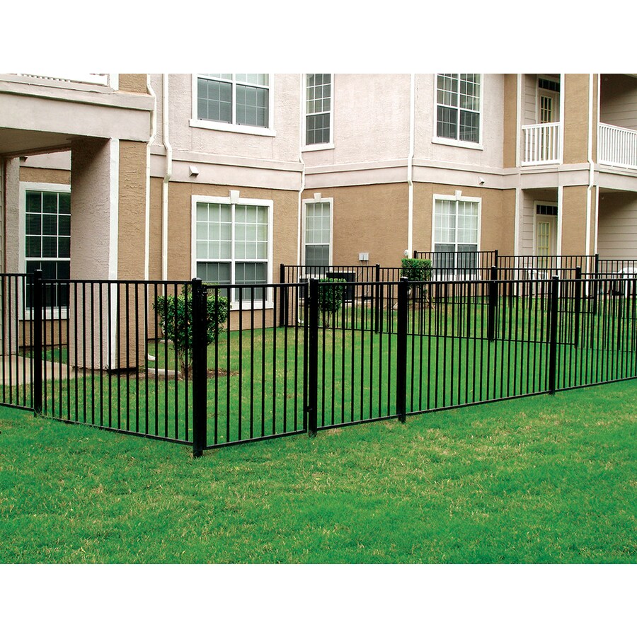 3 Ft X 3 Ft Powder Coated Vinyl Coated Steel Flat Top Decorative Metal Fence Gate In The Metal