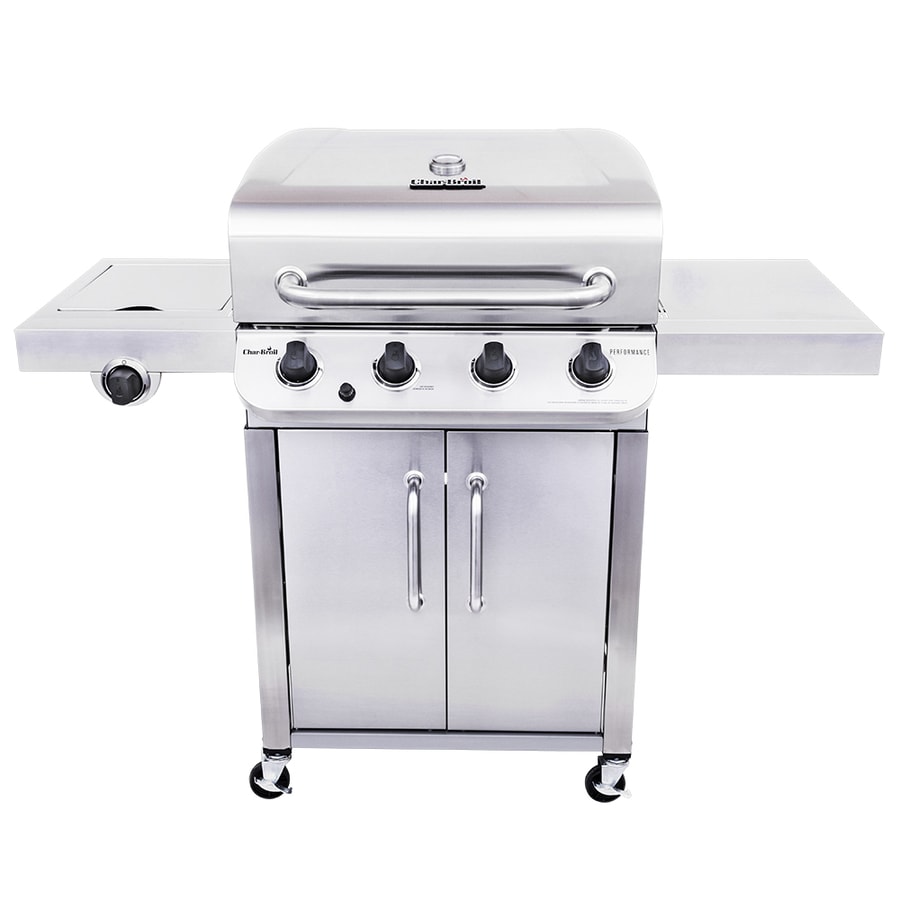 Char Broil Performance Stainless 4 Burner Liquid Propane Gas Grill With 1 Side Burner In The Gas Grills Department At Lowes Com,Cooking Ribs On Grill
