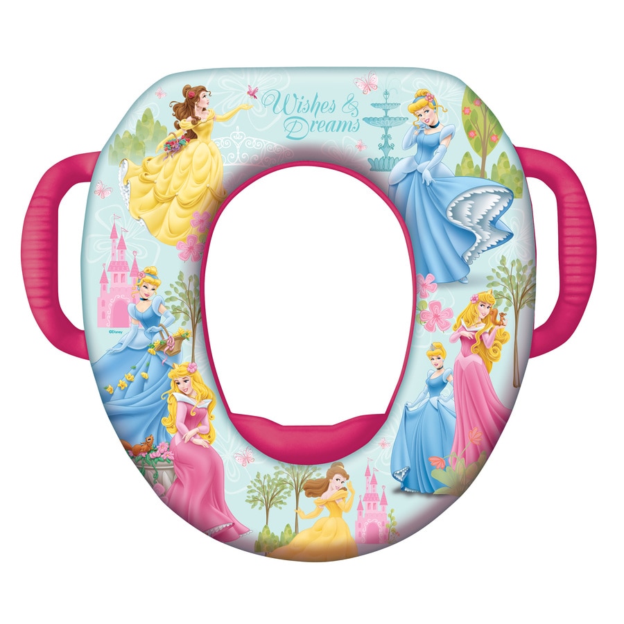 Shop Disney Princess Cushioned Vinyl Round Toilet Seat at Lowes.com
