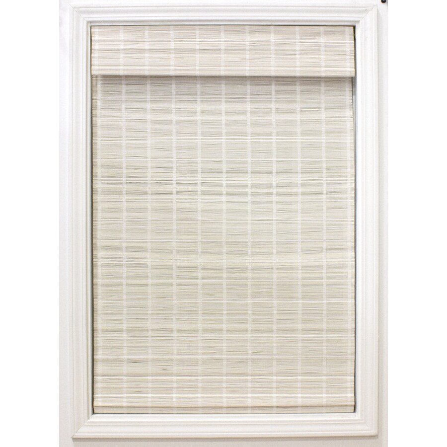 Radiance Bayshore 29 In White Light Filtering Cordless Roman Shade In The Window Shades Department At Lowes Com